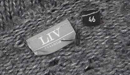 Womens UK Size 14 Lily Essentials Grey Cardigan Jumper