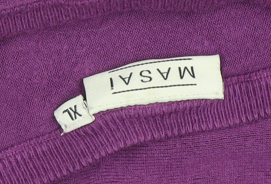 Womens UK Size XL Masai Purple Tunic Blouse
