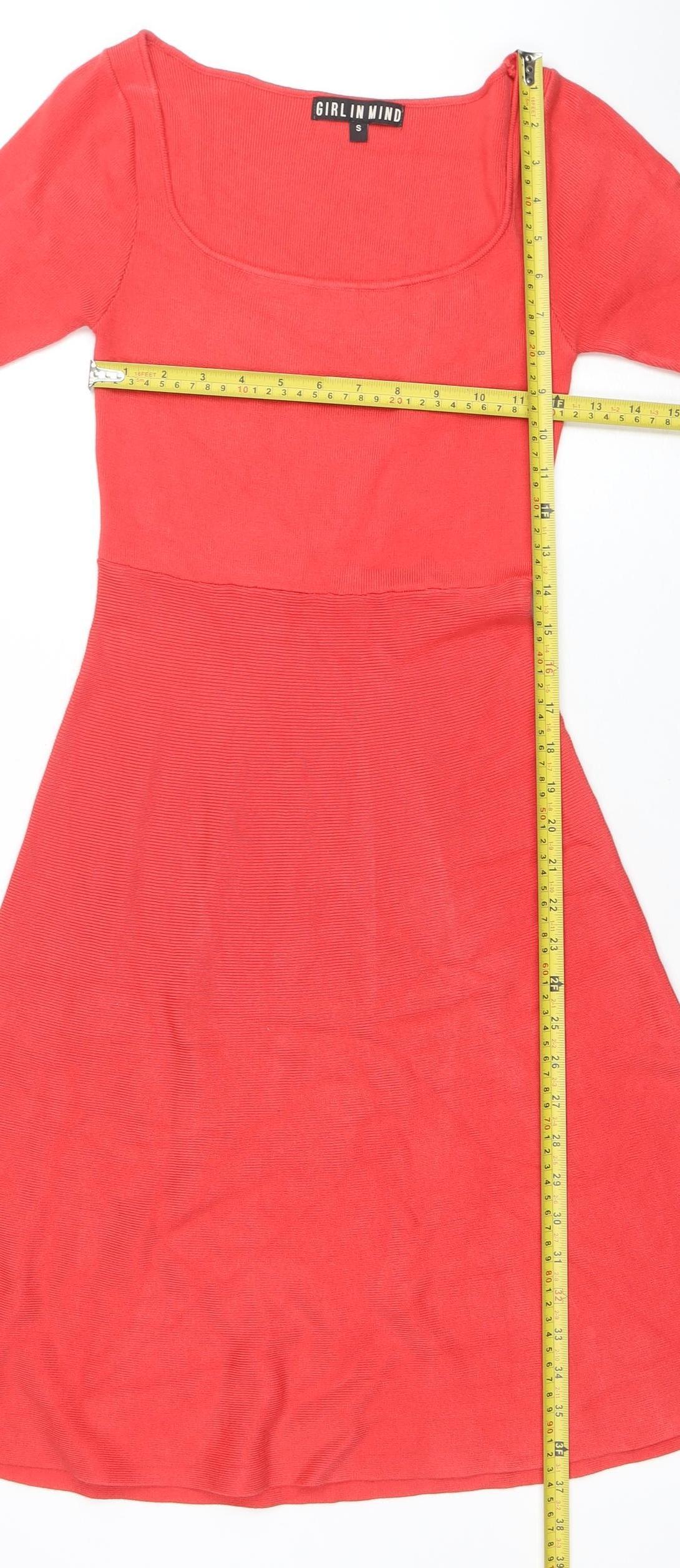 Womens UK Size S Girl In Mind Bodycon Dress