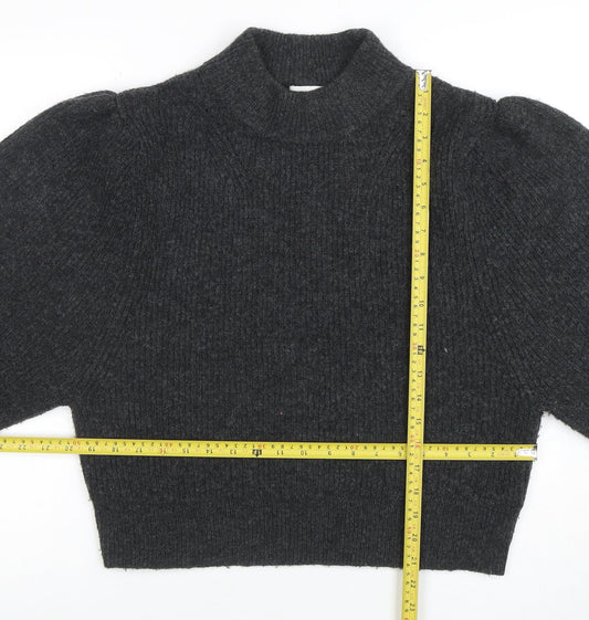 Womens UK Size S Topshop Grey Pullover Jumper