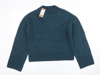Womens UK Size S Hush Blue Pullover Jumper