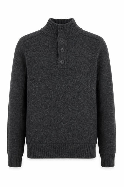 Mens UK Size M NEXT Grey Henley Jumper