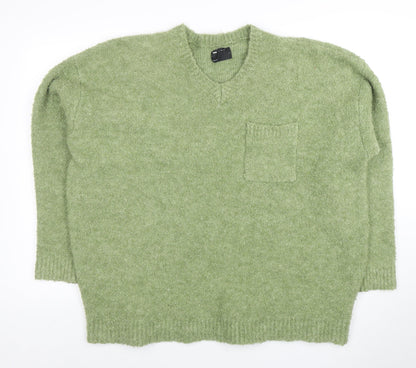 Mens UK Size L ASOS Design Green Pullover Jumper