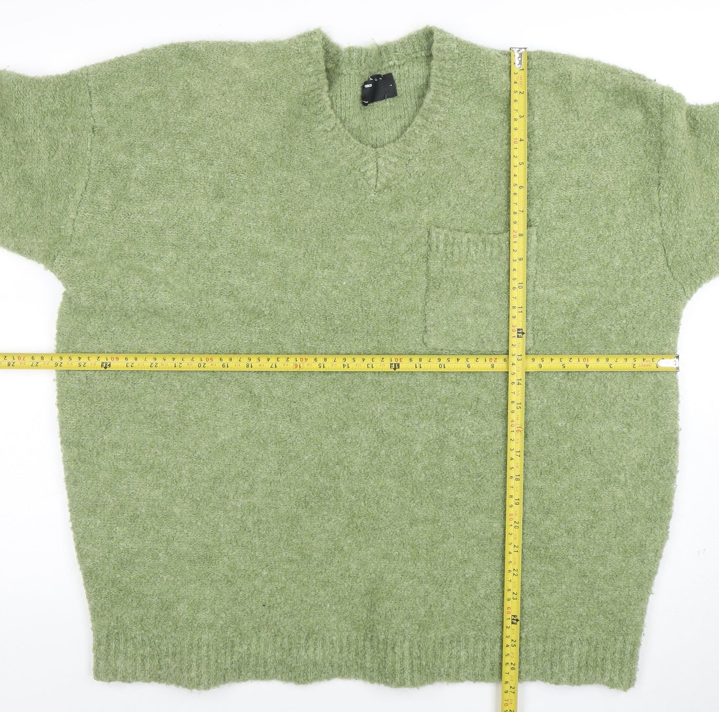 Mens UK Size L ASOS Design Green Pullover Jumper