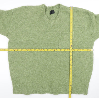 Mens UK Size L ASOS Design Green Pullover Jumper