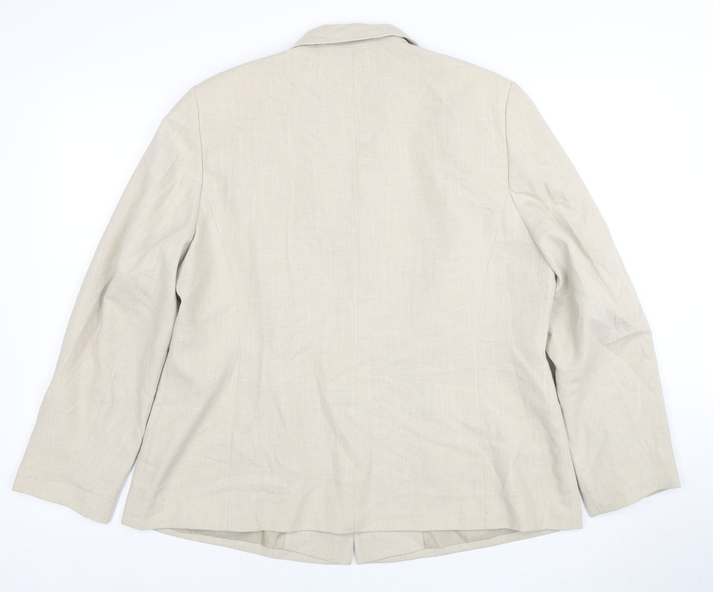 Womens UK Size 18 Eastex Regular Beige Blazer