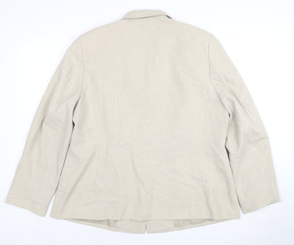 Womens UK Size 18 Eastex Regular Beige Blazer