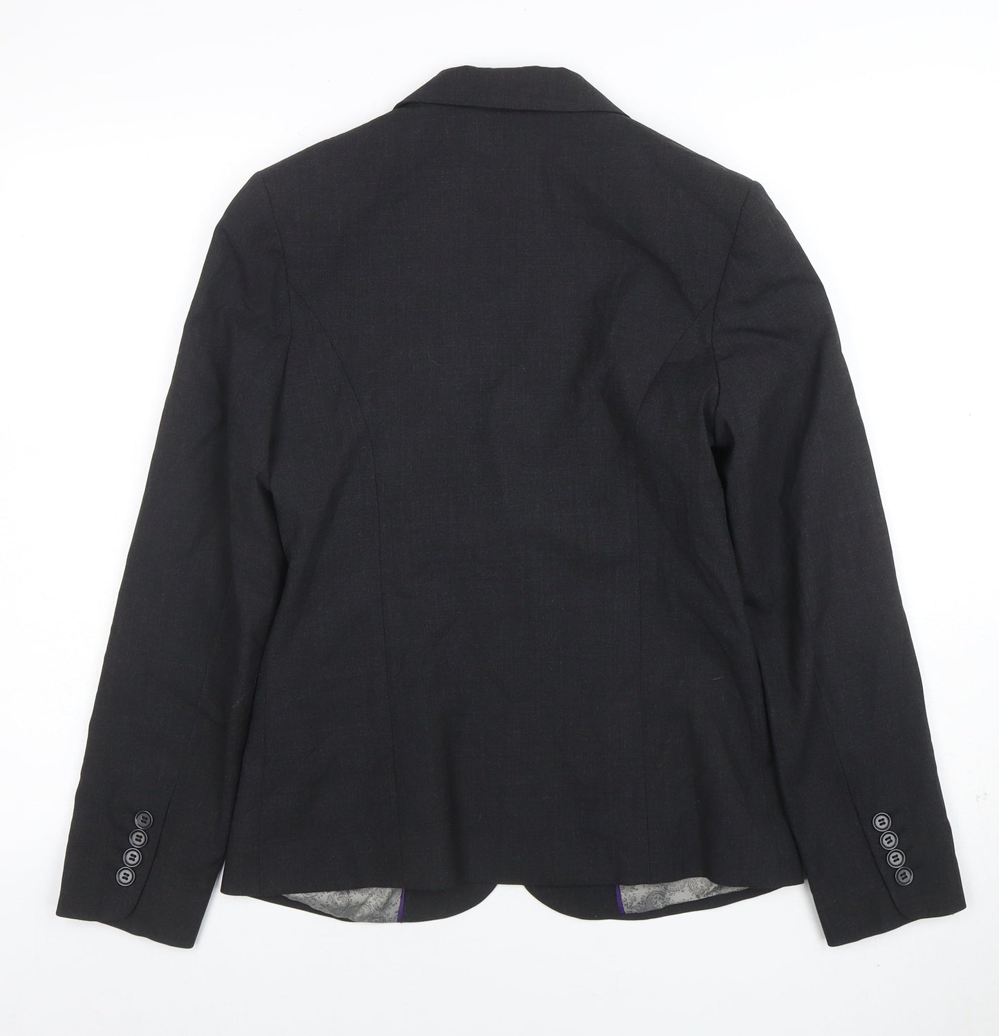 Womens UK Size 8 Simon Jersey Regular Black Suit Jacket