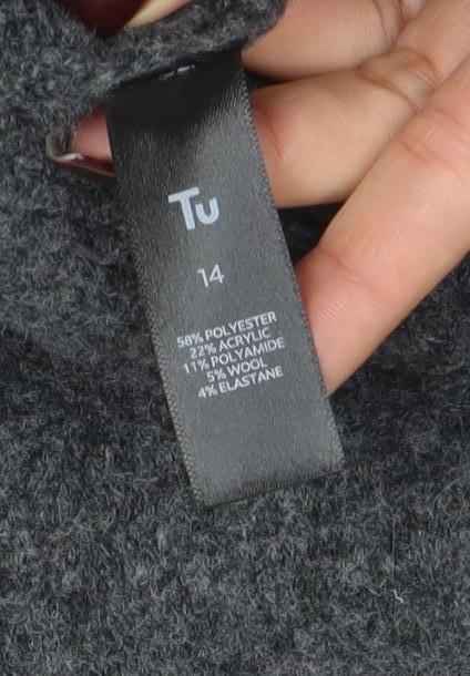 Womens UK Size 14 TU Grey Pullover Jumper