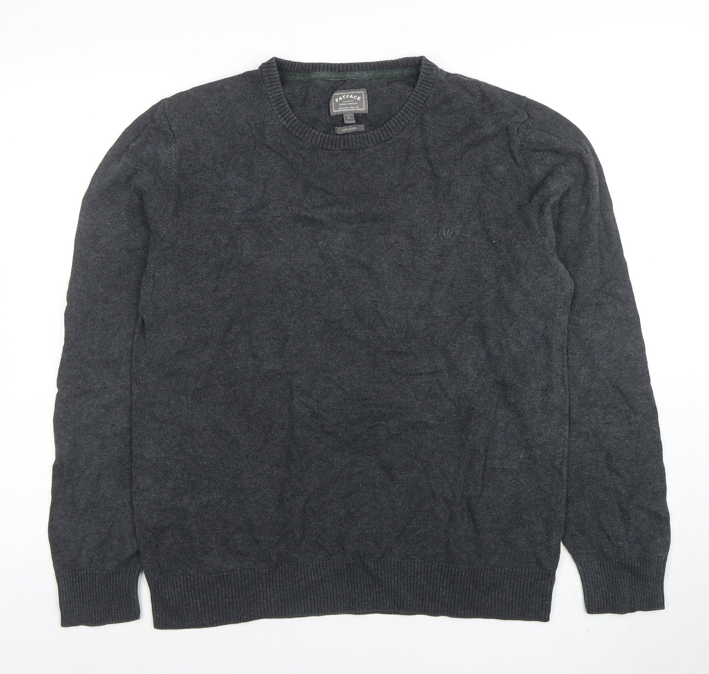Mens UK Size L FatFace Grey Pullover Jumper