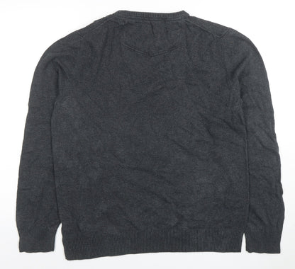 Mens UK Size L FatFace Grey Pullover Jumper