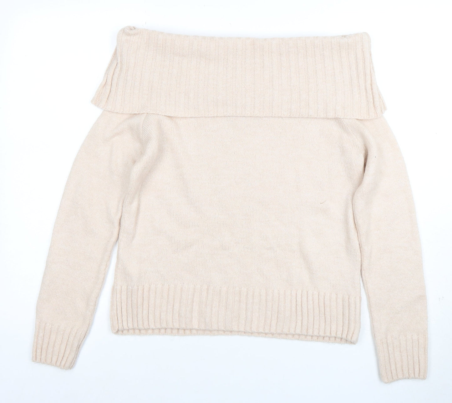 Womens UK Size 10 Friends Like These Beige Pullover Jumper