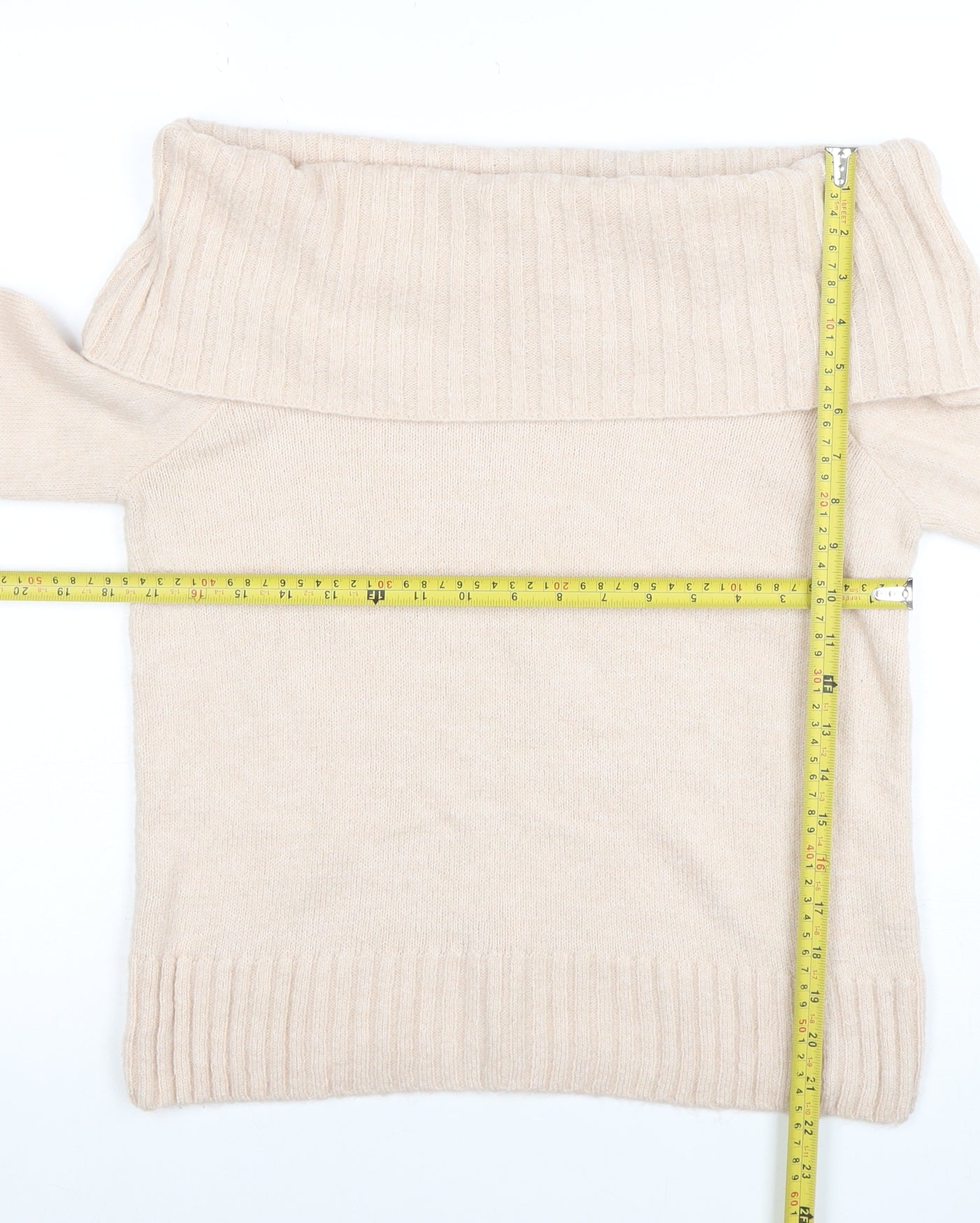 Womens UK Size 10 Friends Like These Beige Pullover Jumper