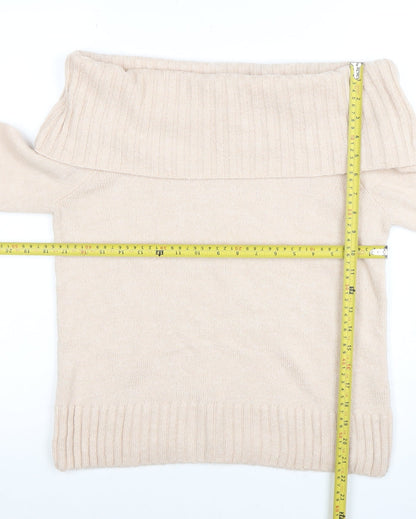 Womens UK Size 10 Friends Like These Beige Pullover Jumper