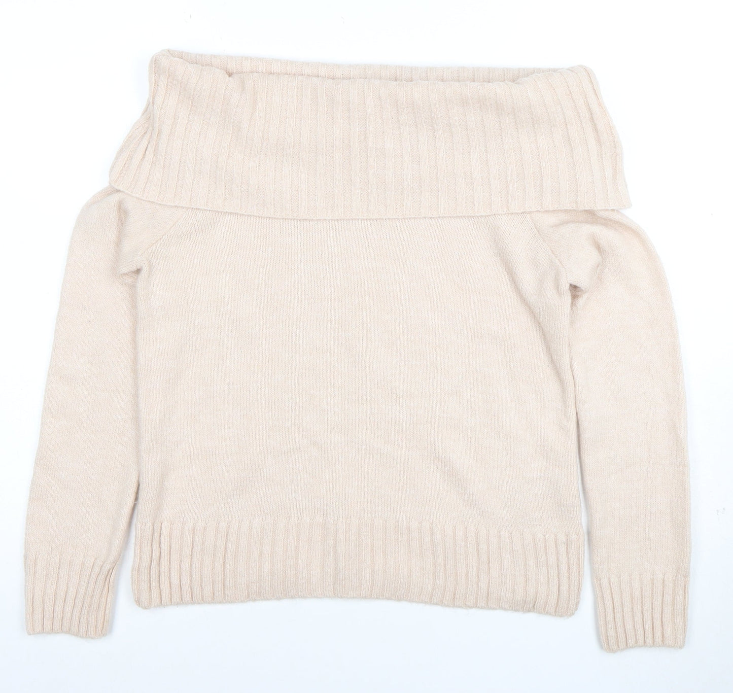 Womens UK Size 10 Friends Like These Beige Pullover Jumper