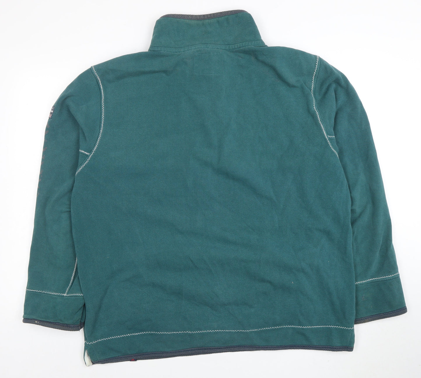 Mens UK Size M Joe Browns Green Henley Sweatshirt