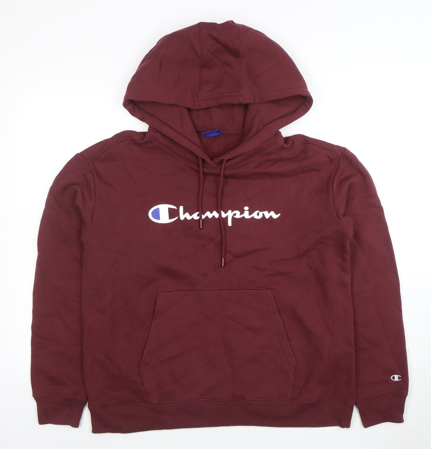 Mens UK Size M Champion Red Pullover Hoodie