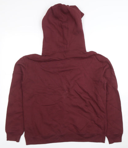 Mens UK Size M Champion Red Pullover Hoodie