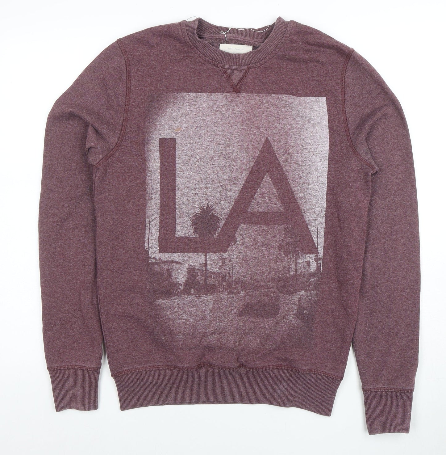 Mens UK Size S River Island Purple Pullover Sweatshirt