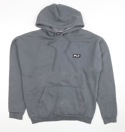 Unisex Adults UK Size XS PRETTYLITTLETHING Grey Pullover Hoodie