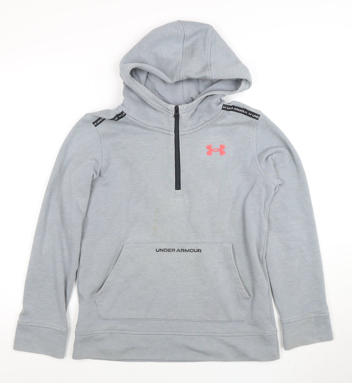 Boys UK Size 13-14 Years Under armour Grey Pullover Hoodie