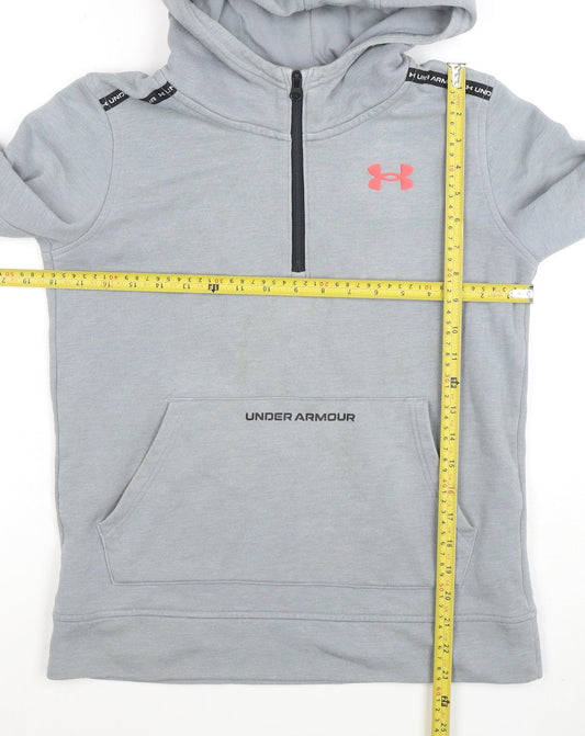 Boys UK Size 13-14 Years Under armour Grey Pullover Hoodie
