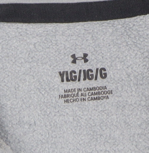 Boys UK Size 13-14 Years Under armour Grey Pullover Hoodie