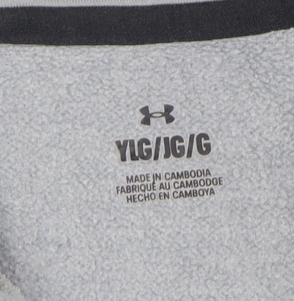Boys UK Size 13-14 Years Under armour Grey Pullover Hoodie