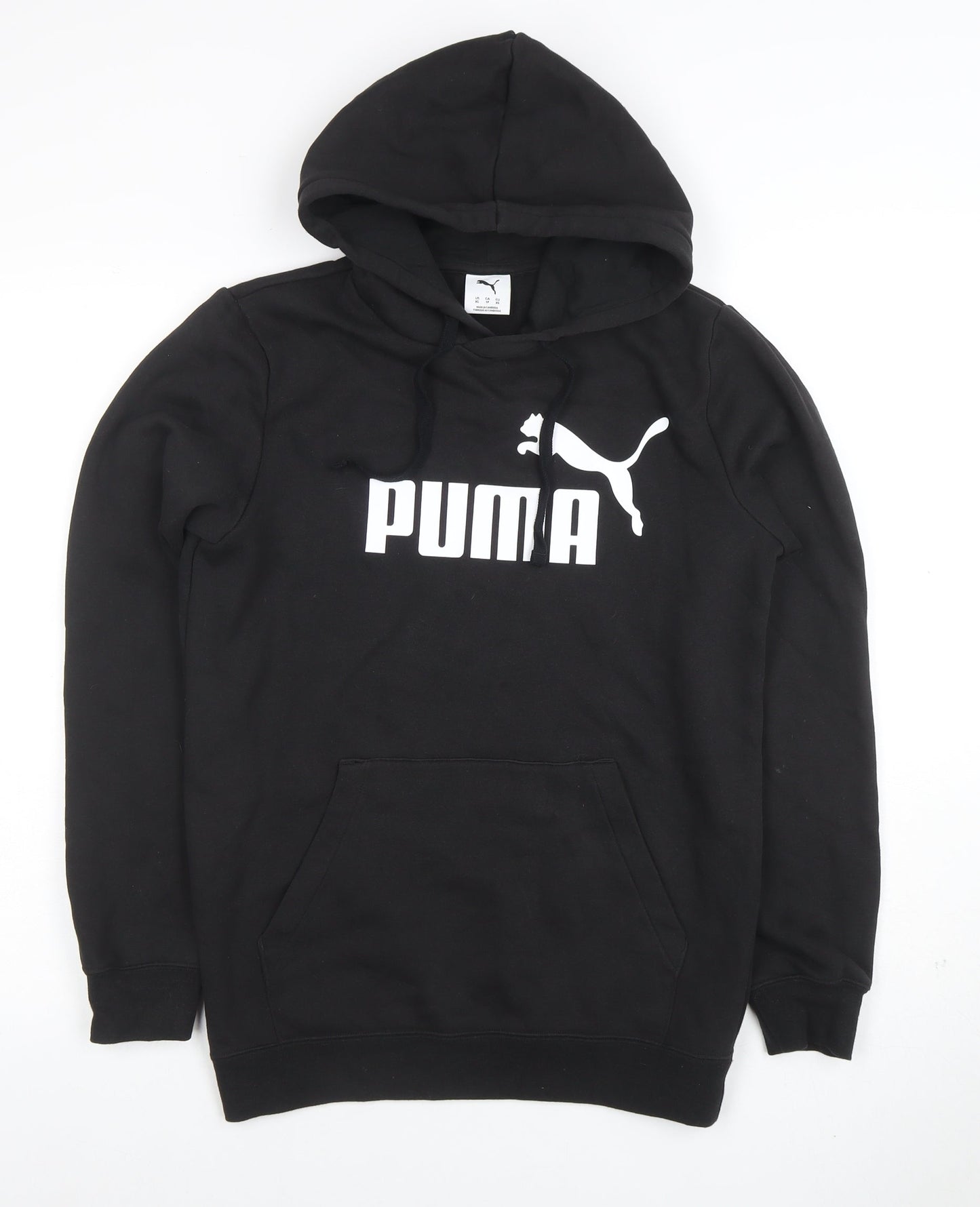 Mens UK Size XS PUMA Black Pullover Hoodie