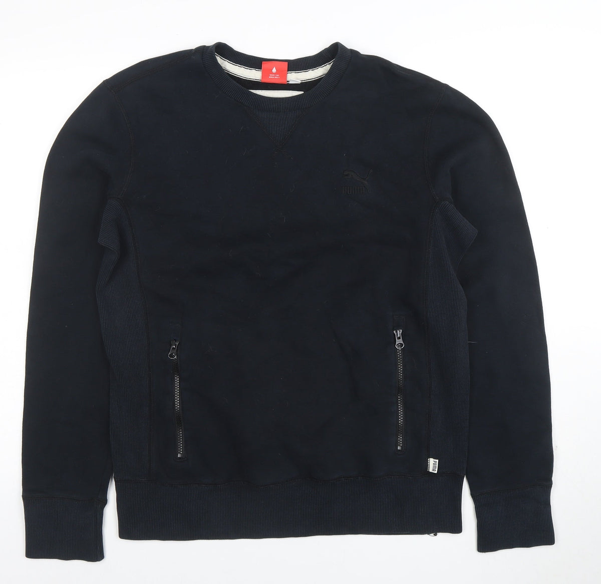 Mens UK Size S PUMA Black Pullover Sweatshirt