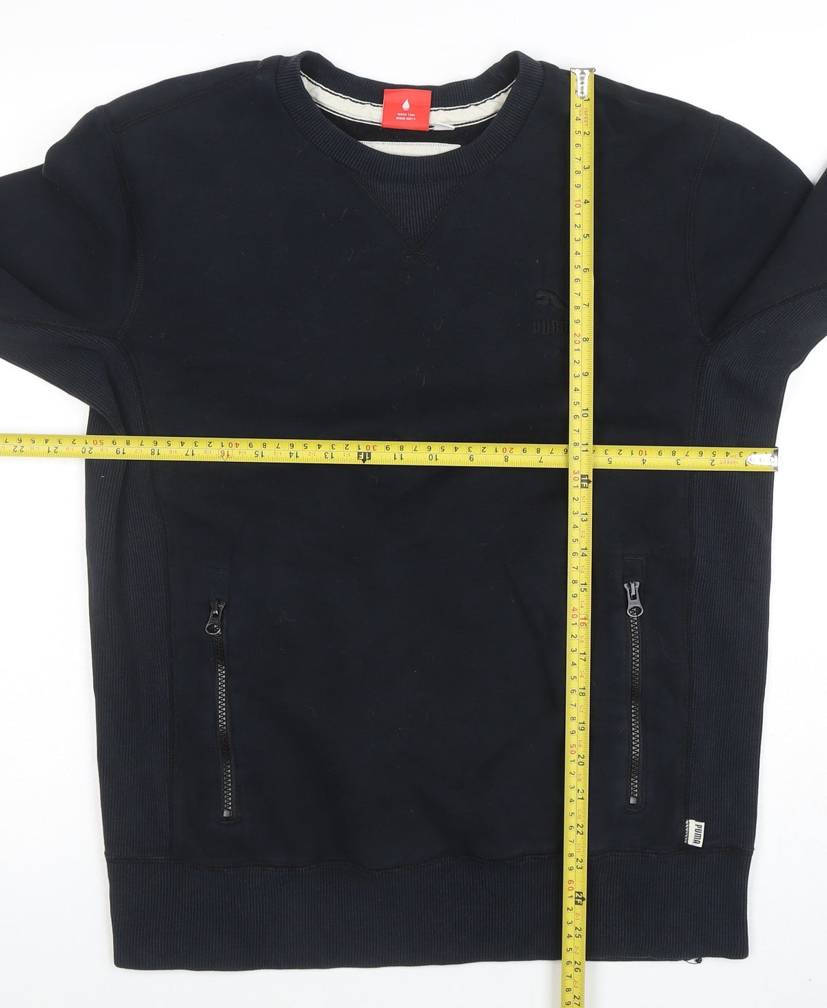 Mens UK Size S PUMA Black Pullover Sweatshirt