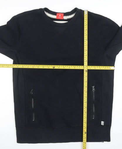 Mens UK Size S PUMA Black Pullover Sweatshirt