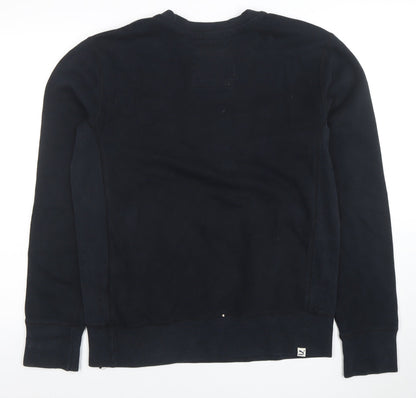 Mens UK Size S PUMA Black Pullover Sweatshirt