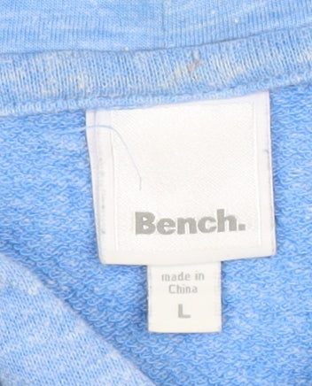 Mens UK Size L Bench Blue Pullover Hoodie
