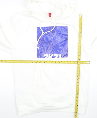 Mens UK Size L Mitchell & Ness White Pullover Hoodie