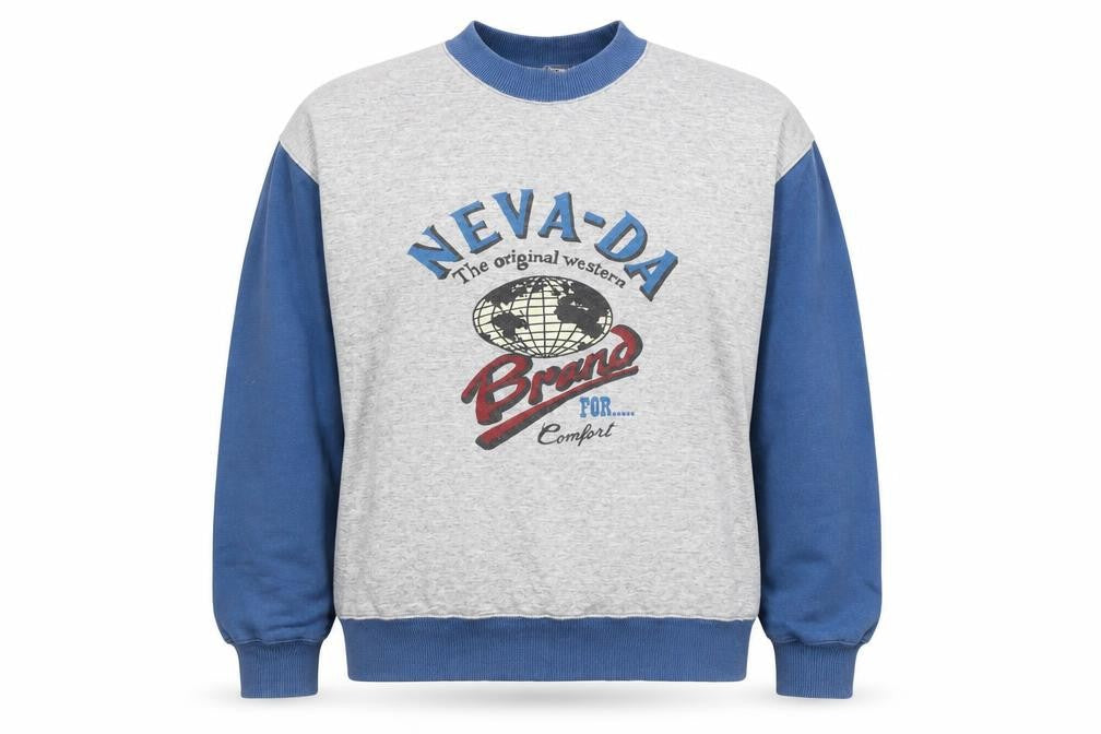 Womens UK Size L Neva-Da Grey Pullover Sweatshirt