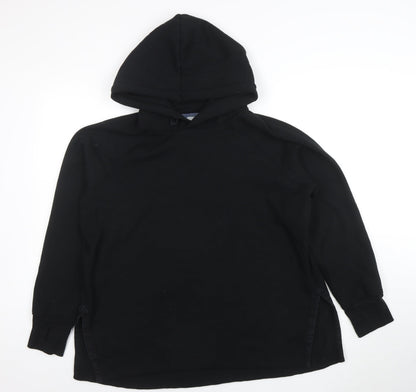 Womens UK Size L JACHS Girlfriend Black Pullover Hoodie