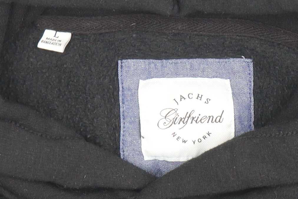 Womens UK Size L JACHS Girlfriend Black Pullover Hoodie