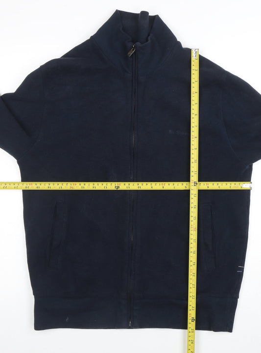 Mens UK Size M Ben Sherman Blue Full Zip Sweatshirt