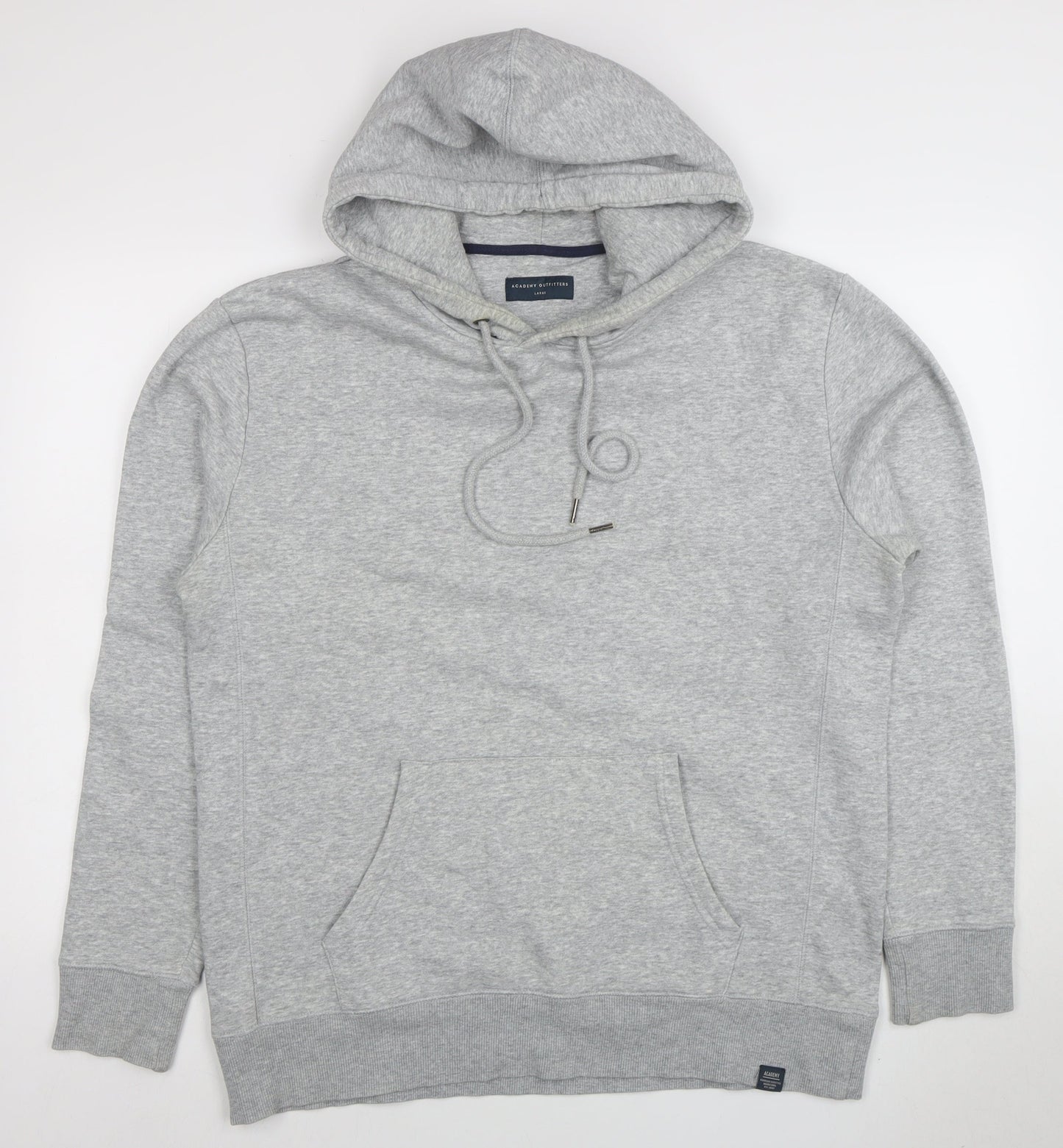 Mens UK Size L Academy Outfitters Grey Pullover Hoodie