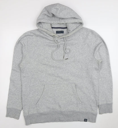 Mens UK Size L Academy Outfitters Grey Pullover Hoodie
