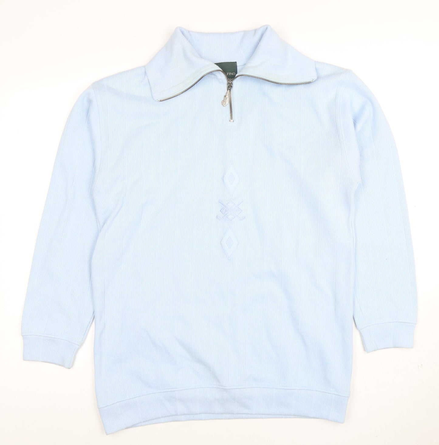 Mens UK Size S GOLFINO Blue 1/2 Zip Jumper