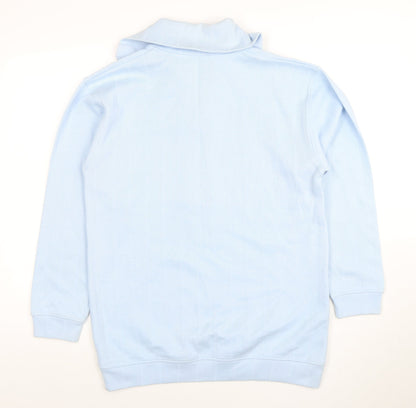 Mens UK Size S GOLFINO Blue 1/2 Zip Jumper