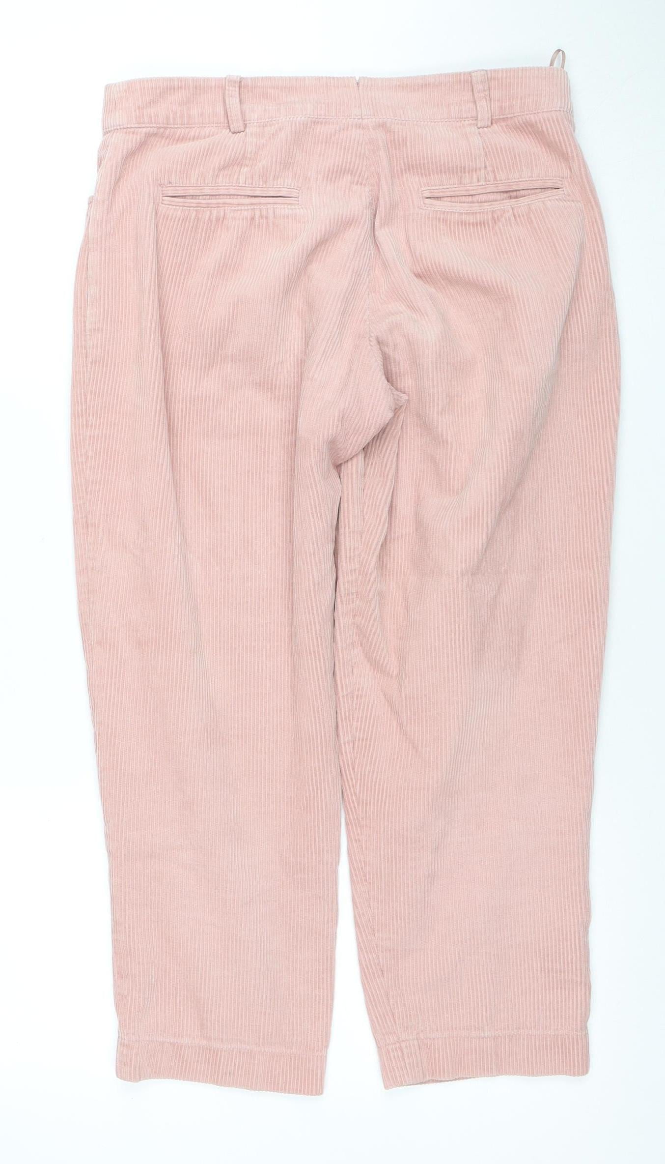 Womens UK Size 8 Great Plains Regular Fit Casual Workwear Pink Trousers