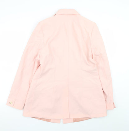 V by Very Women’s Pink Blazer UK 14 Regular Fit Single-Breasted Jacket