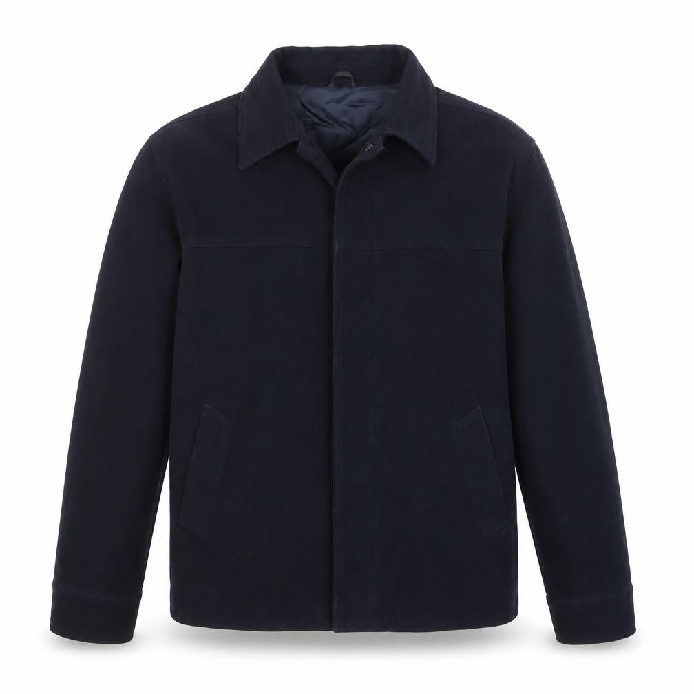 Armando Men’s Blue Cotton Lined Jacket L Casual Mid-Length
