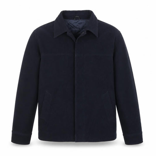 Armando Men’s Blue Cotton Lined Jacket L Casual Mid-Length