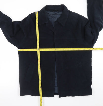 Armando Men’s Blue Cotton Lined Jacket L Casual Mid-Length