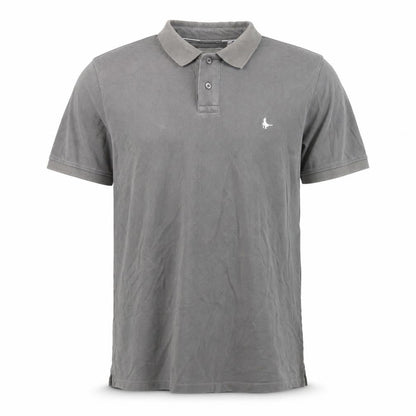 Jack Wills Men's Grey Cotton Polo Shirt L Regular Fit