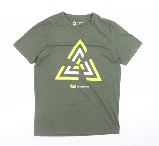 Mens UK Size S JACK & JONES Green  T-Shirt
